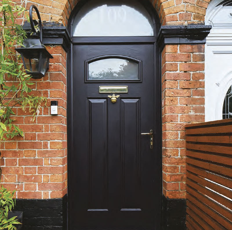 White Composite Front Door