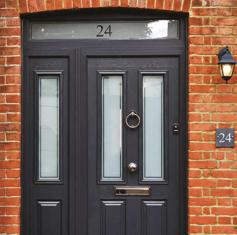 Solider Glass Front Door