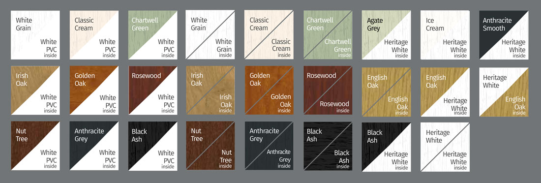 upvc door colours